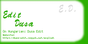 edit dusa business card